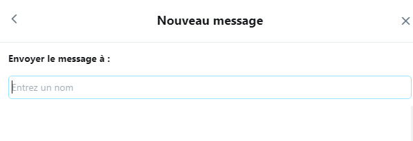 envoyer un DM sur Twitter