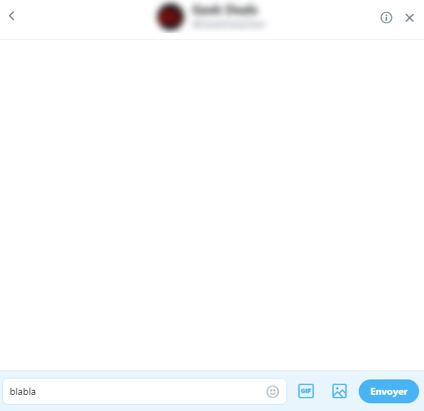 envoyer un DM sur Twitter