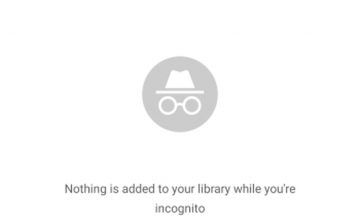 Mode Incognito Youtube