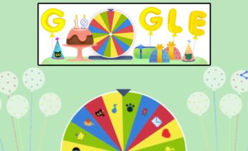 Faites tourner la roue pour l’anniversaire de Google
