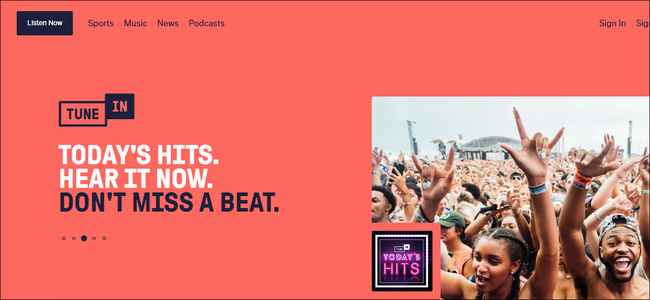 Tune In applications gratuites de musique