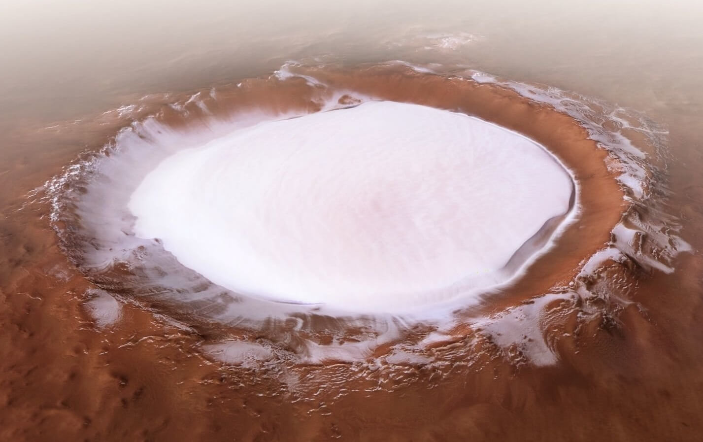 Mars a enterré un trésor sous forme d'eau glacée