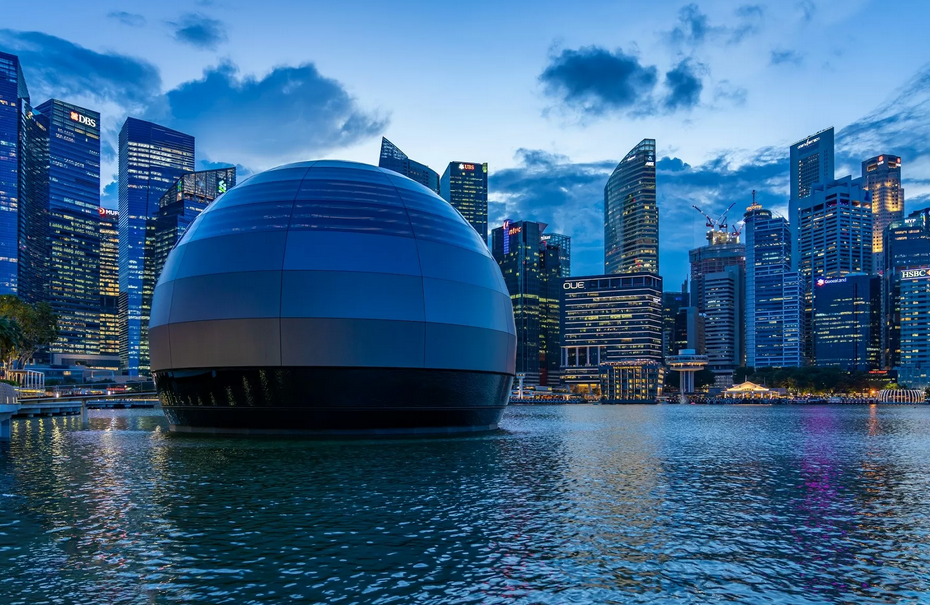 Le premier Apple Store "flottant" va bientôt ouvrir à Singapour