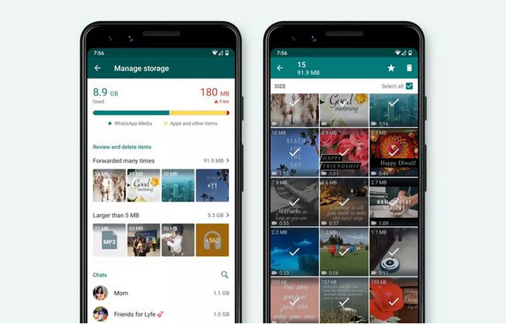 WhatsApp facilite la libération d'espace avec un nouvel outil de gestion du stockage