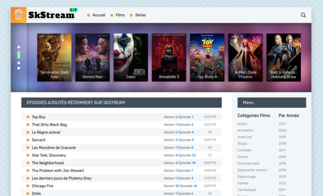 Skstream : site de streaming de films et séries